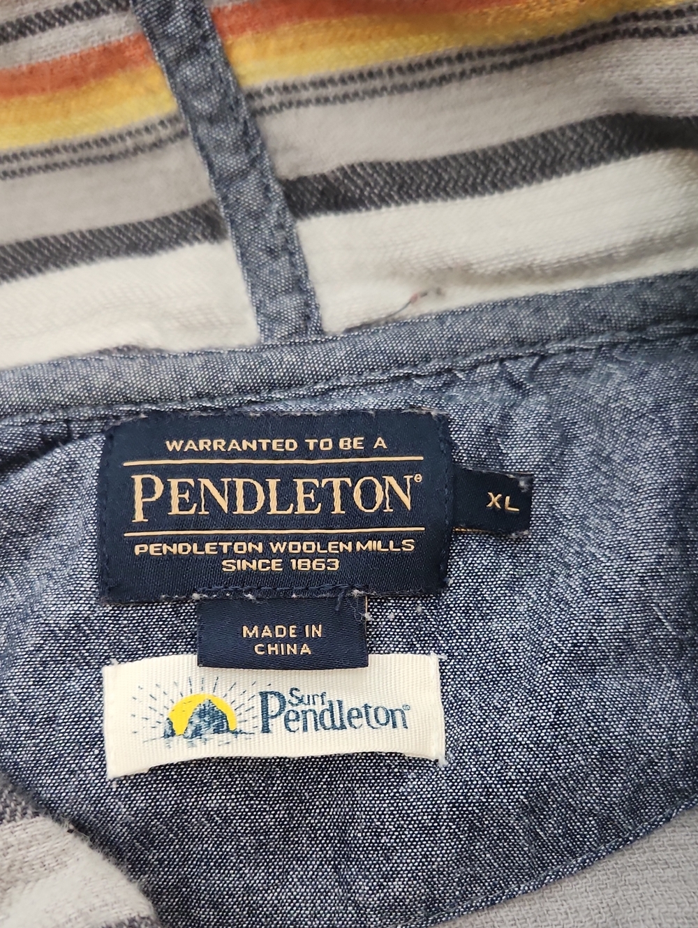 Pendleton Surf Pendleton Pullover Hoodie Size XL - Picture 13 of 14